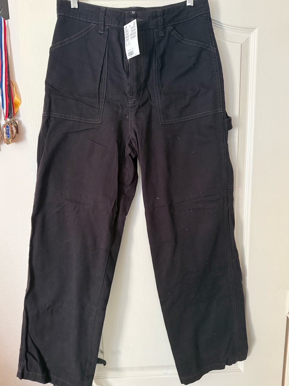 H&M Black Workwear Carpenter Jeans
